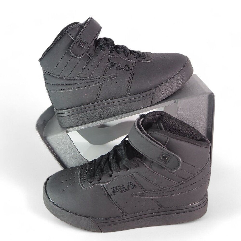 Fila Vulc 13 Mid Basketball Sneakers "Triple Black" 3CM00175-001 Youth 12